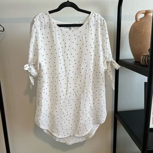 Showpo polka dot dress shirt